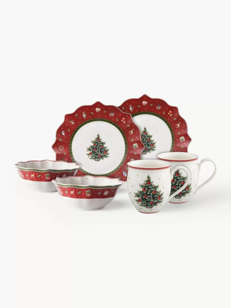 Villeroy & Boch Porseleinen serviesset Toy's Delight, 2 personen (6-delig) | Servies | Serviessets