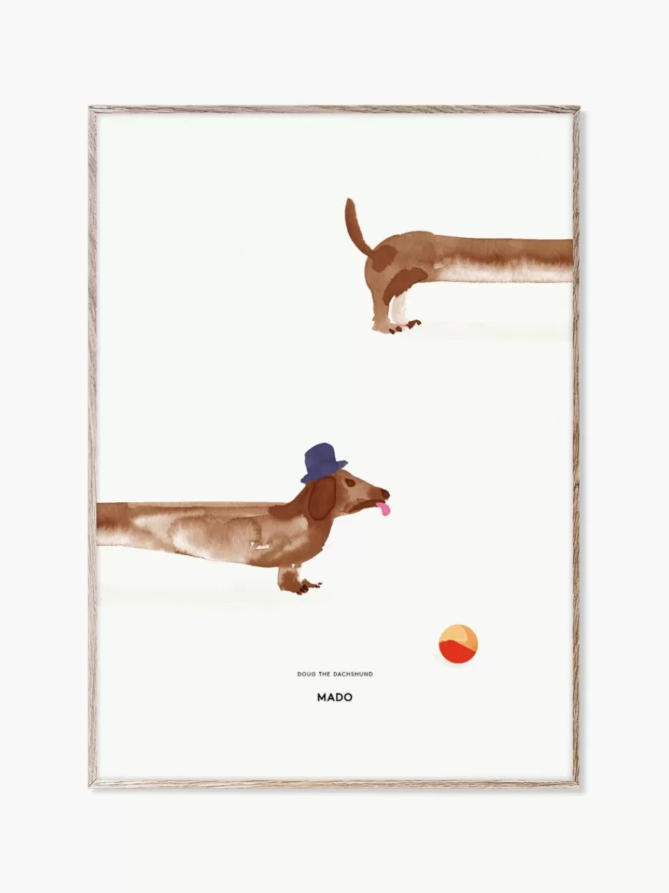 MADO Poster Doug the Dachshund | Wanddecoratie | Posters