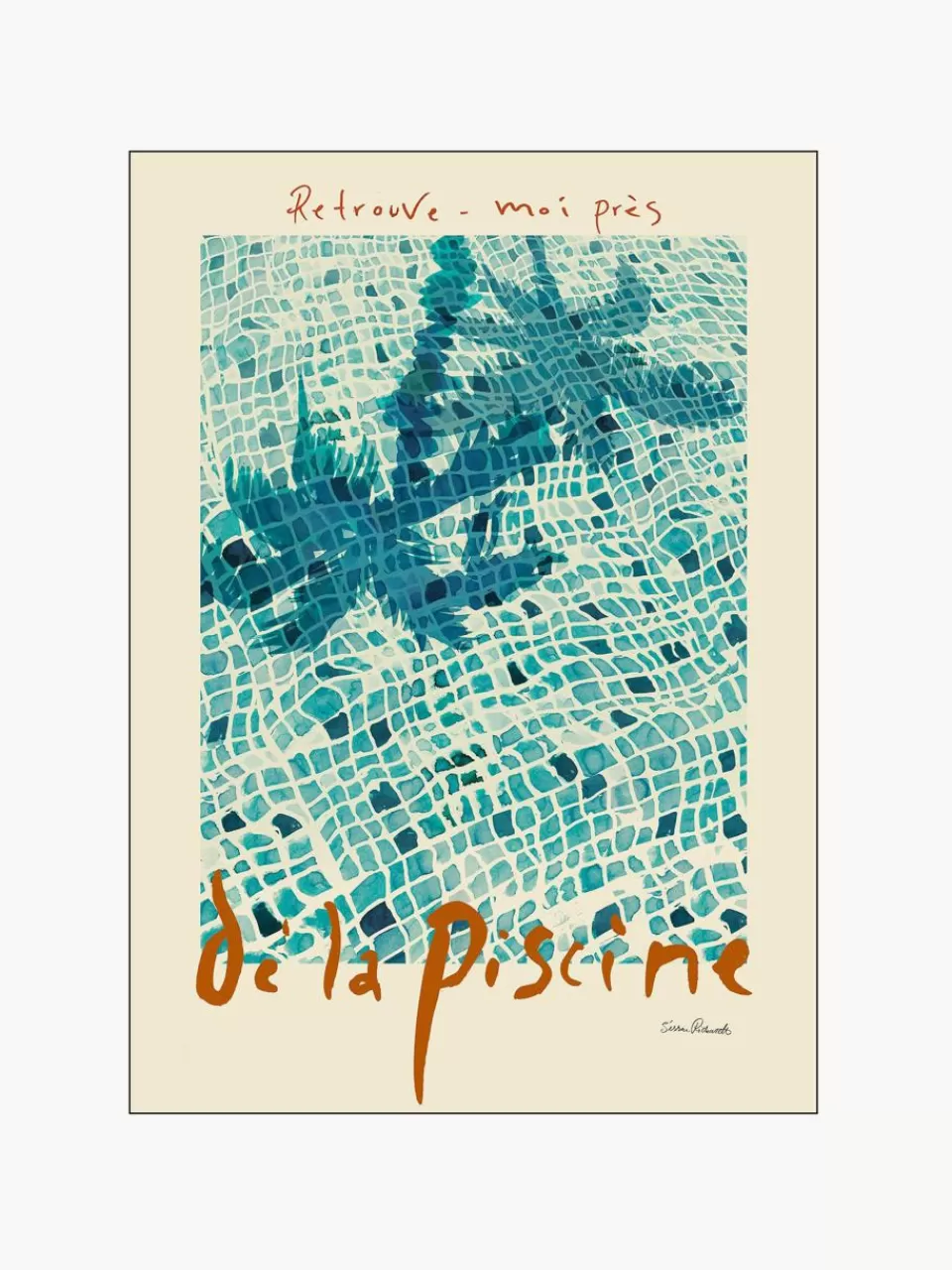 Poster and Frame Poster La Piscine | Wanddecoratie | Decoratie