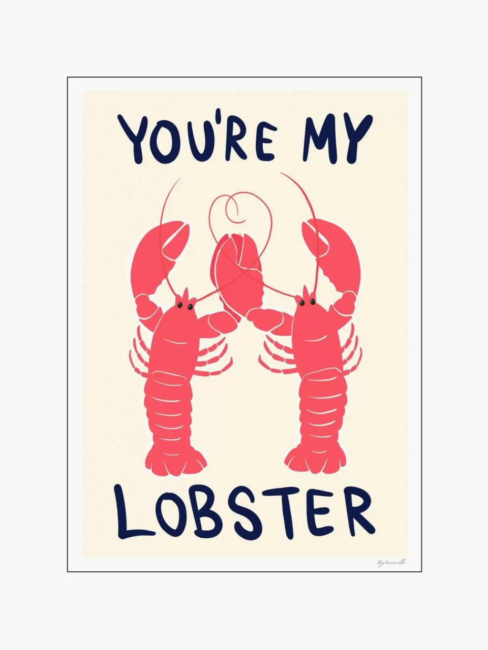 Poster and Frame Poster You're My Lobster | Wanddecoratie | Posters