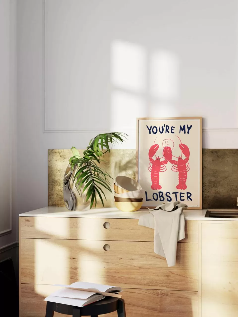 Poster and Frame Poster You're My Lobster | Wanddecoratie | Posters