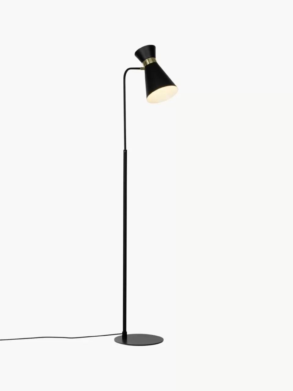 Westwing Retro leeslamp Grazia-goudkleurig | Staande Lampen | Leeslampen