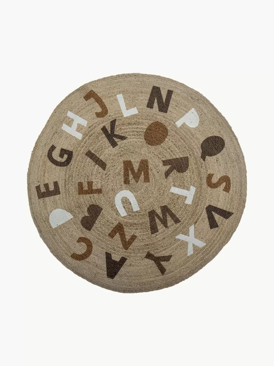 Bloomingville Mini Rond kinderkleed Dinne van jute | Kindervloerkleden | Kindervloerkleden