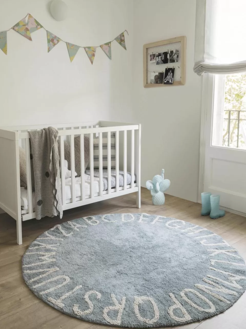 Lorena Canals Rond kindervloerkleed ABC met lettermotief | Kindervloerkleden | Kindervloerkleden