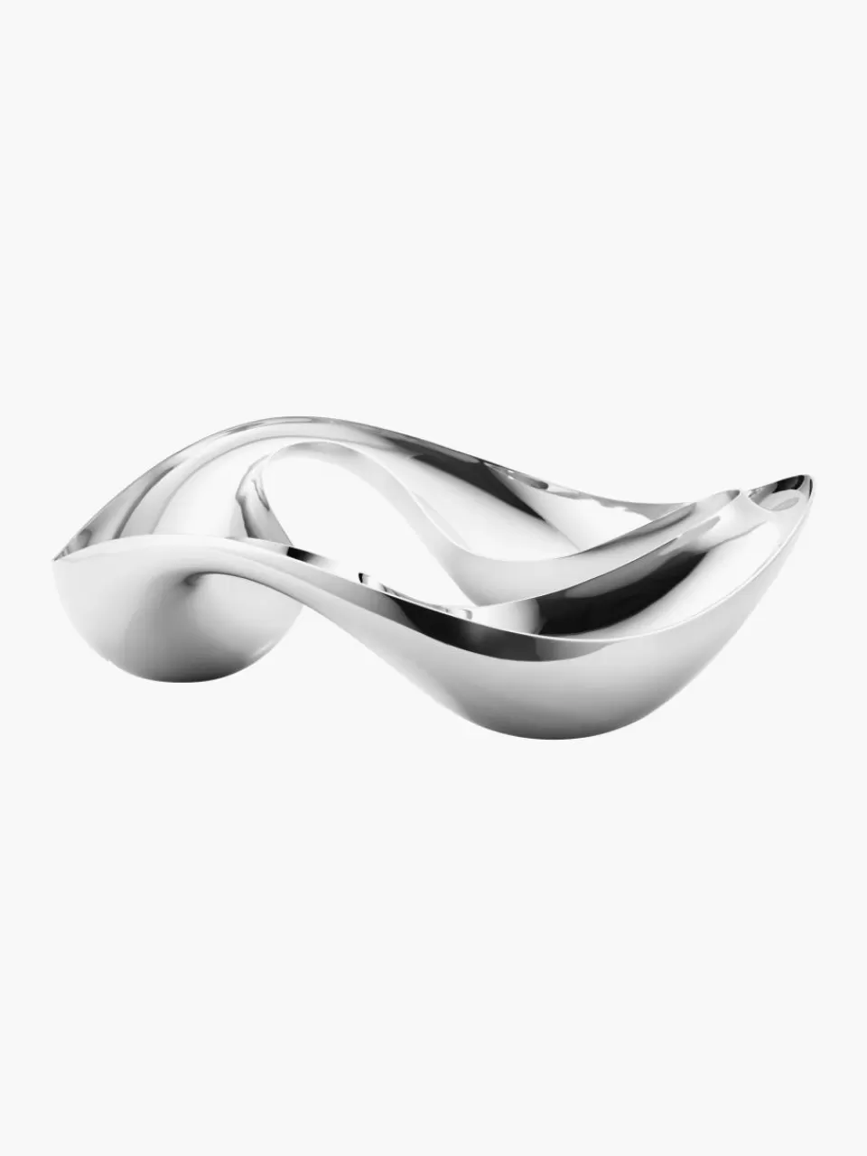 GEORG JENSEN RVS snackschaaltje Cobra in organische vorm | Snack- & Dipschalen