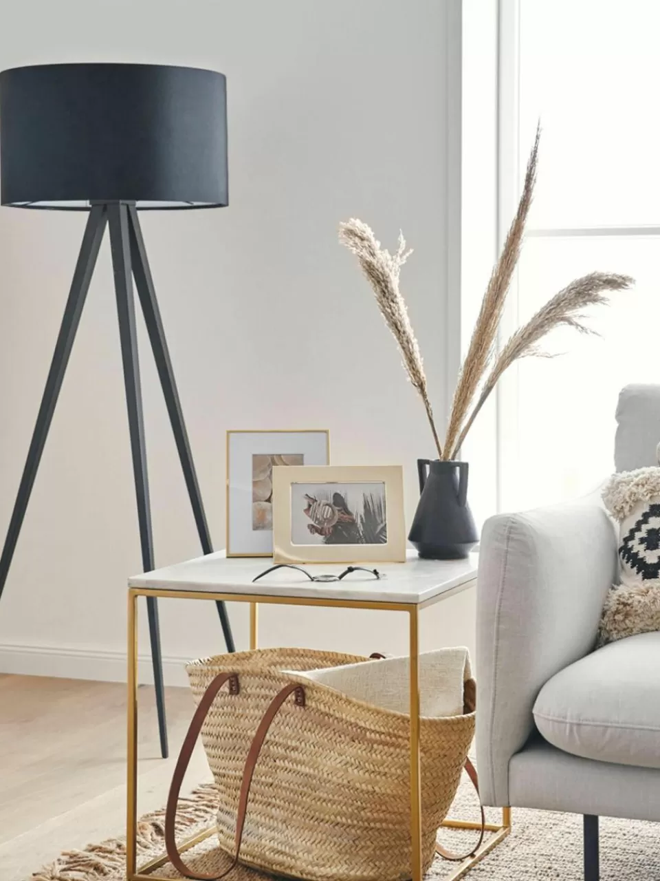 Westwing Collection Scandi tripod vloerlamp Jake | Staande Lampen | Tripod Lampen