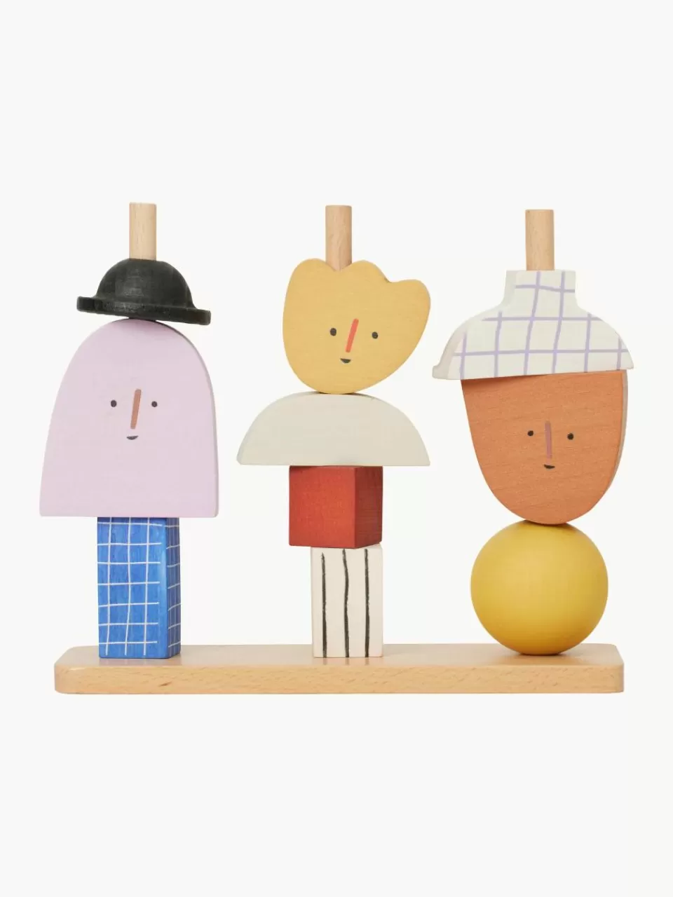 ferm LIVING Kids Speelgoed Character van beukenhout | Speelgoed & Knuffels | Speelgoed & Knuffels