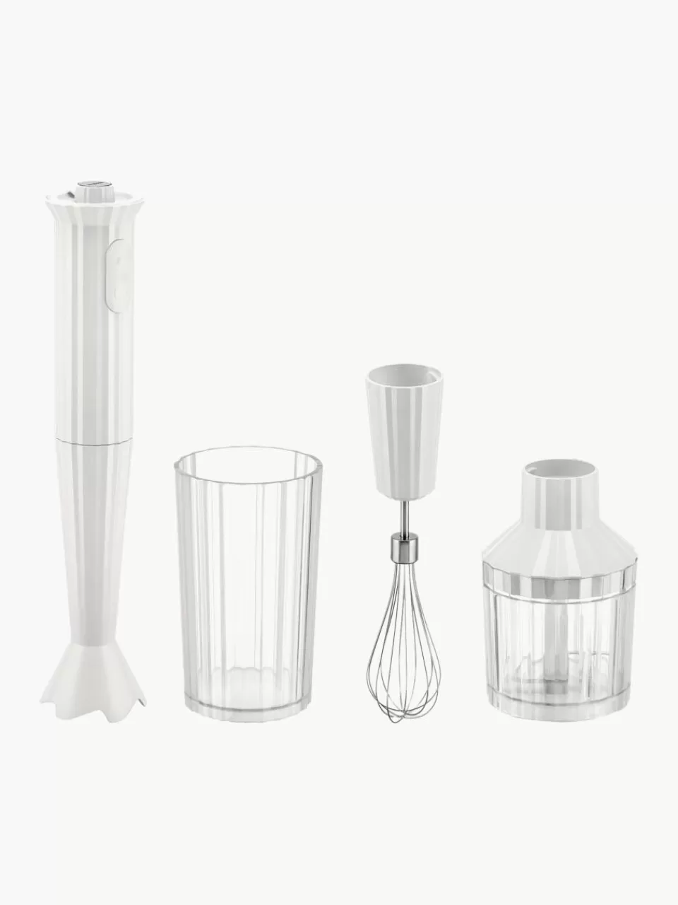 ALESSI Staafmixerset Plissé, set van 4 | Mixers