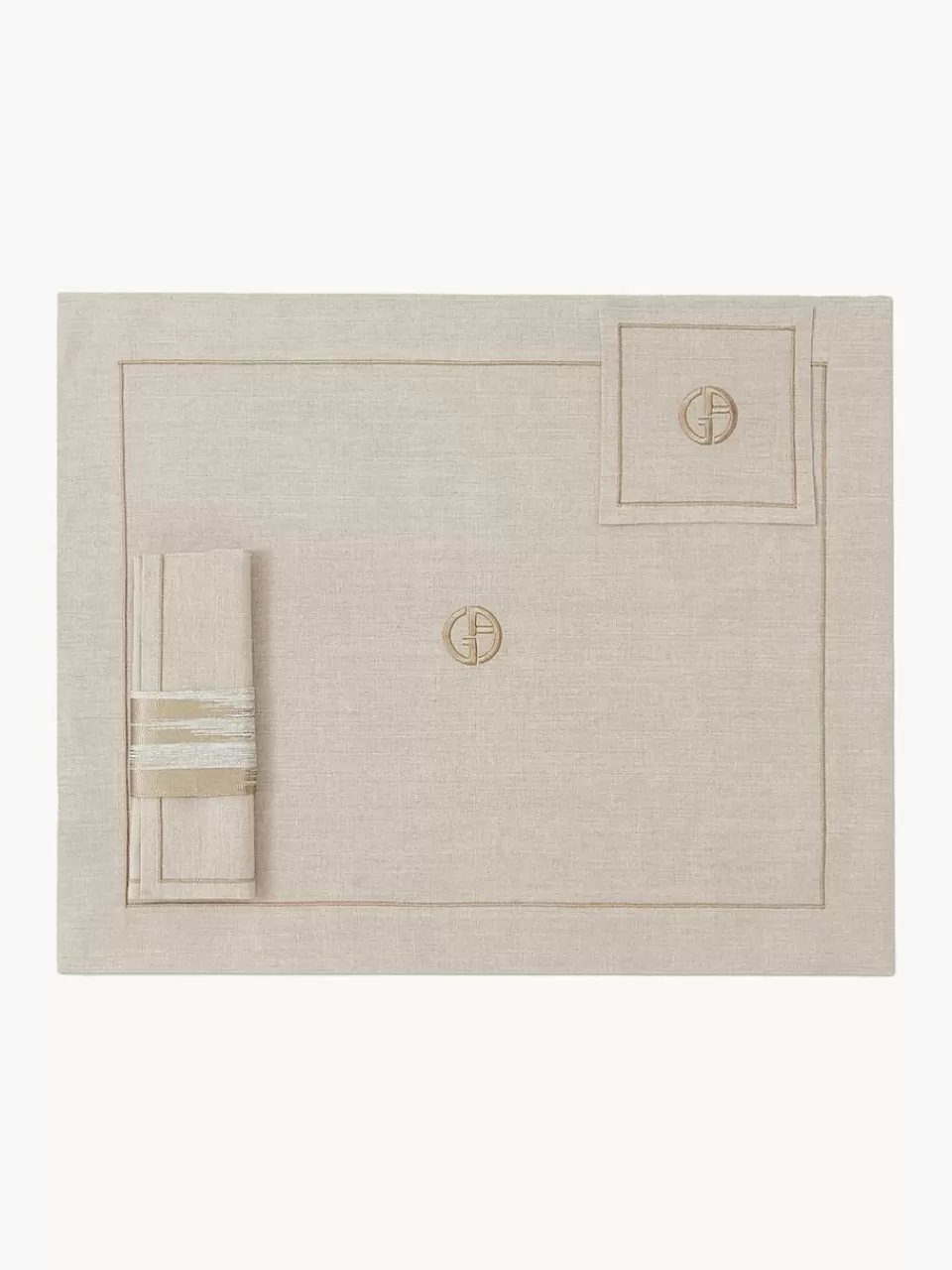 Armani Casa Tafeltextielset Cool, 4-delig | Placemats | Placemats