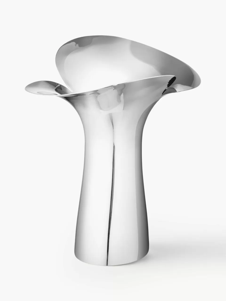 GEORG JENSEN Vaas Bloom Botanica van edelstaal, H 33 cm | Vazen | Decoratie