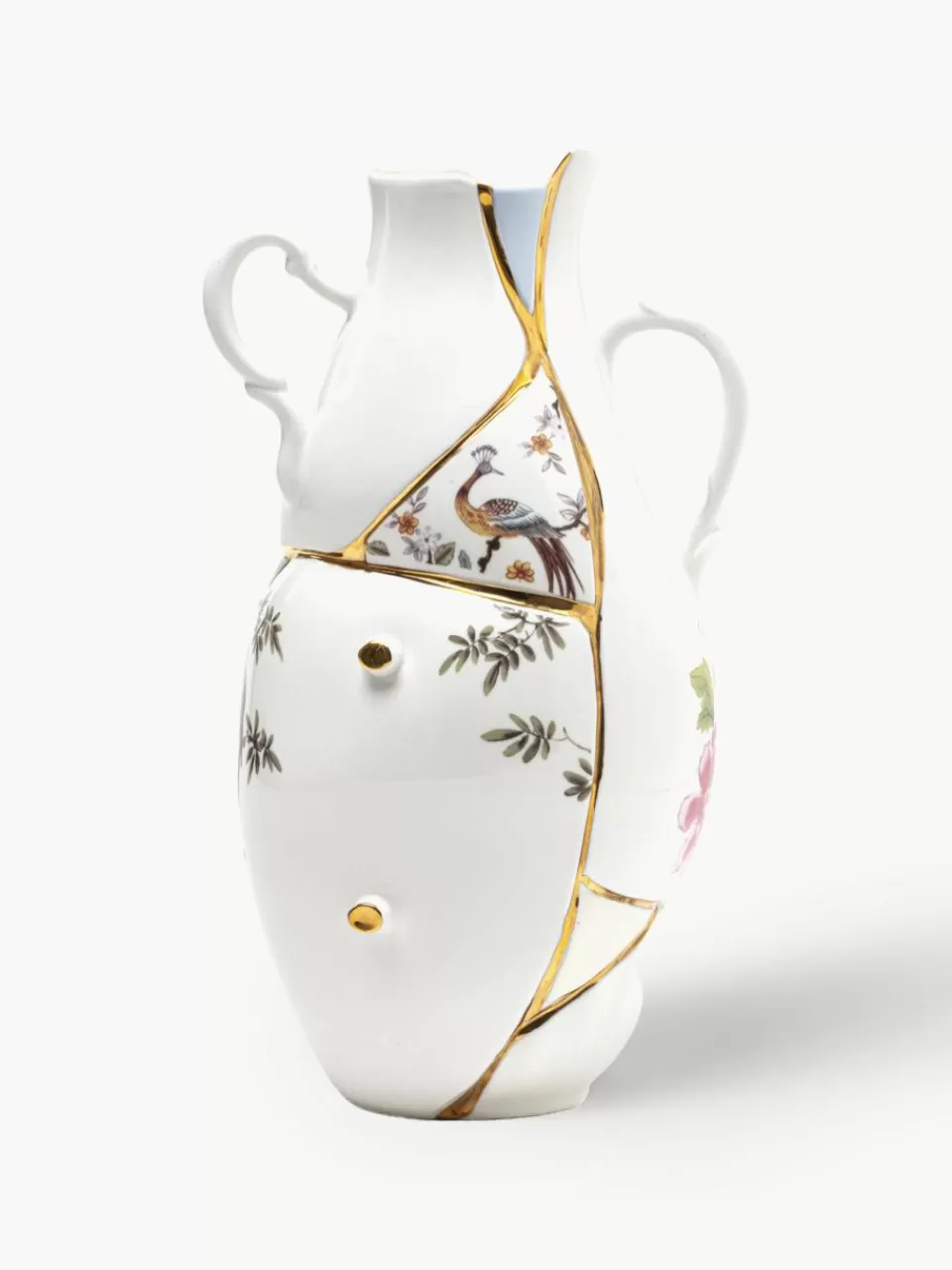 SELETTI Vaas Kintsugi van beenderporselein, H 32 cm | Vazen | Vazen