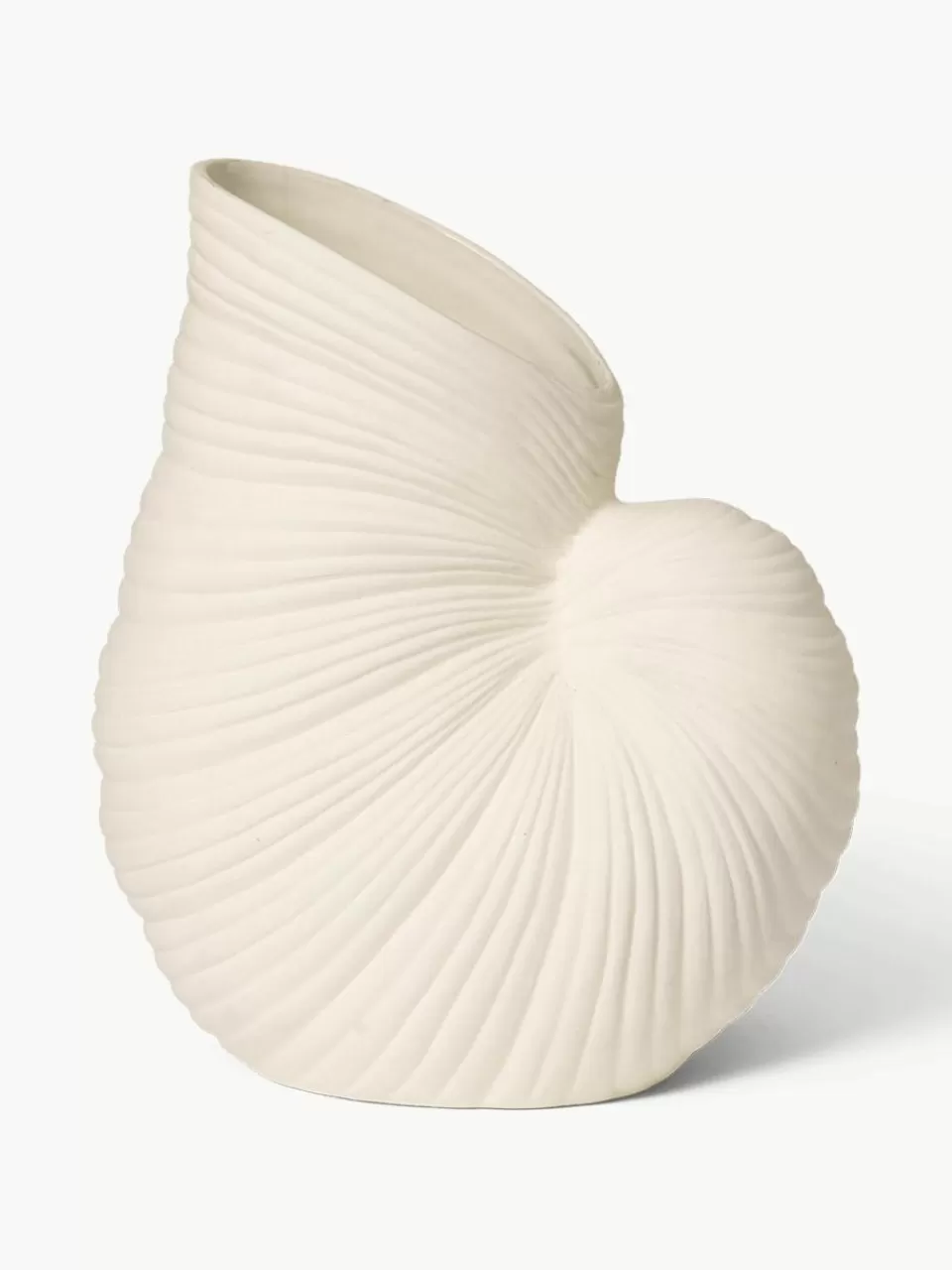 ferm LIVING Vaas Shell in schelpenvorm, H 27 cm | Vazen | Vazen