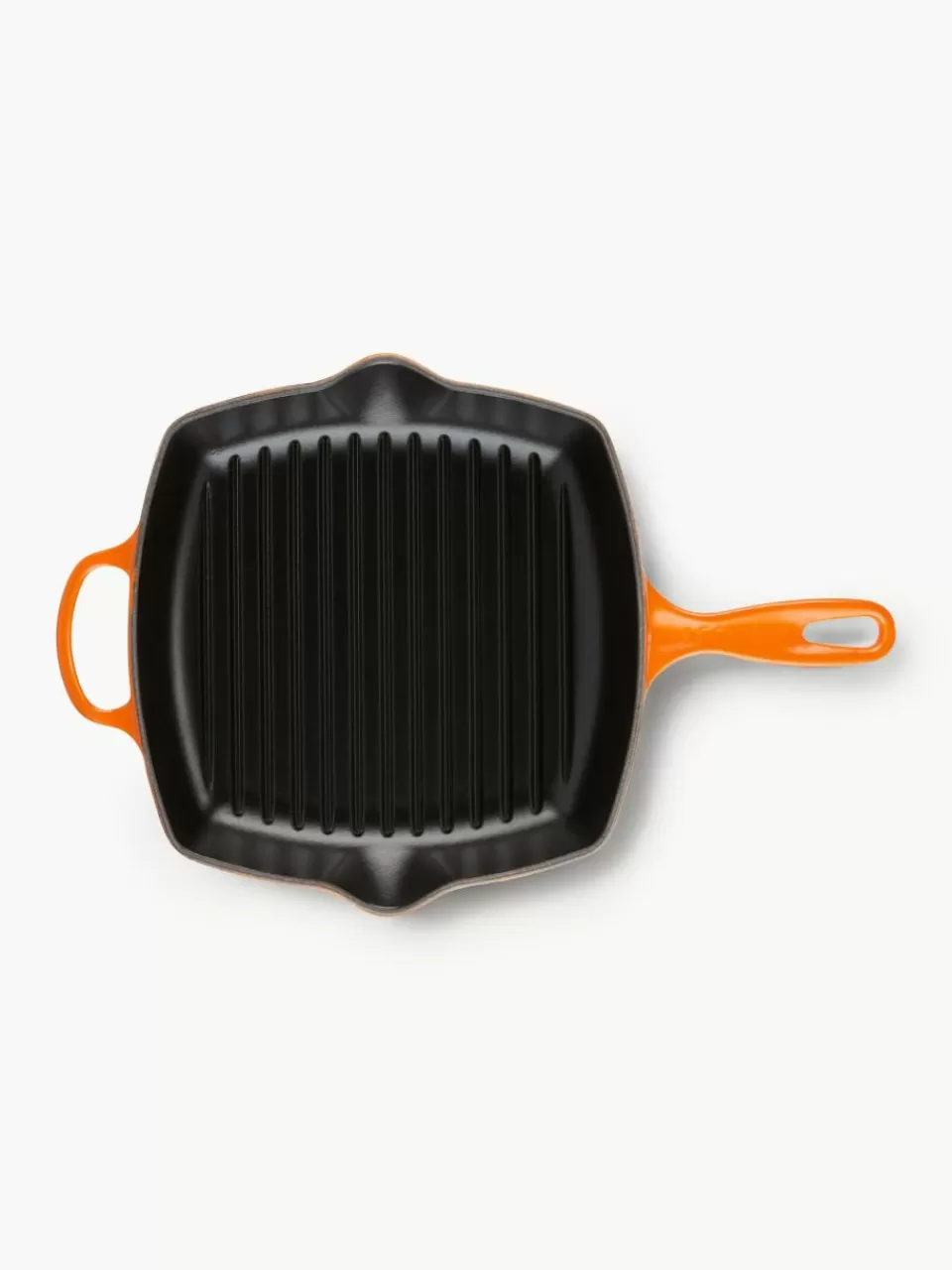 LE CREUSET Vierkante grillpan Signature Collection van gietijzer met gegroefde structuur | Koekenpannen | Koekenpannen