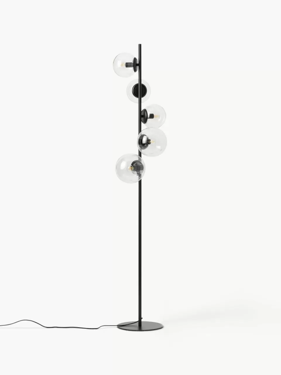 Westwing Collection Vloerlamp Casey van glas | Staande Lampen