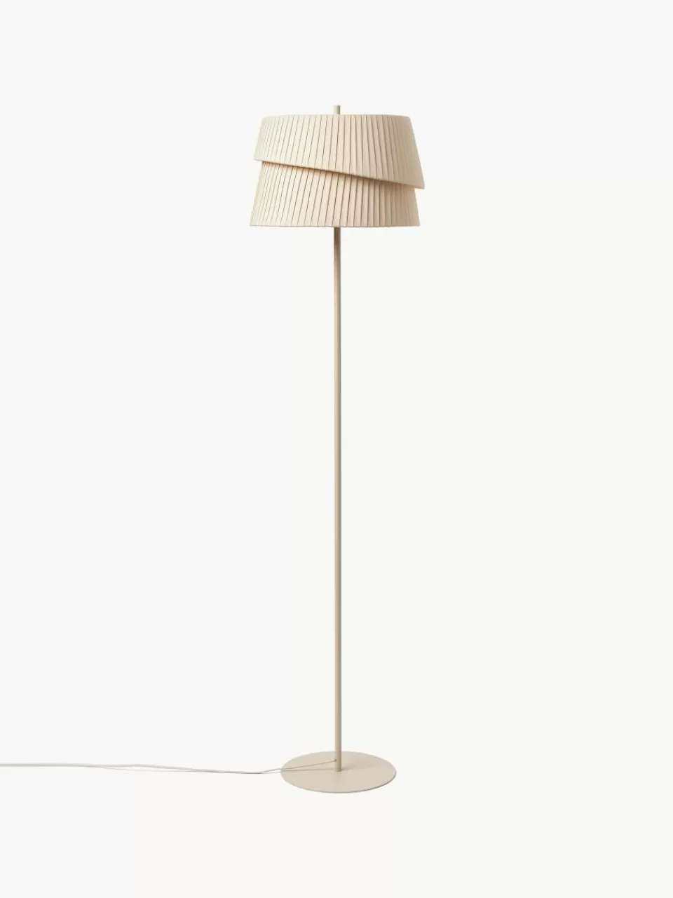 Westwing Collection Vloerlamp Nyla met asymmetrische lampenkap | Staande Lampen