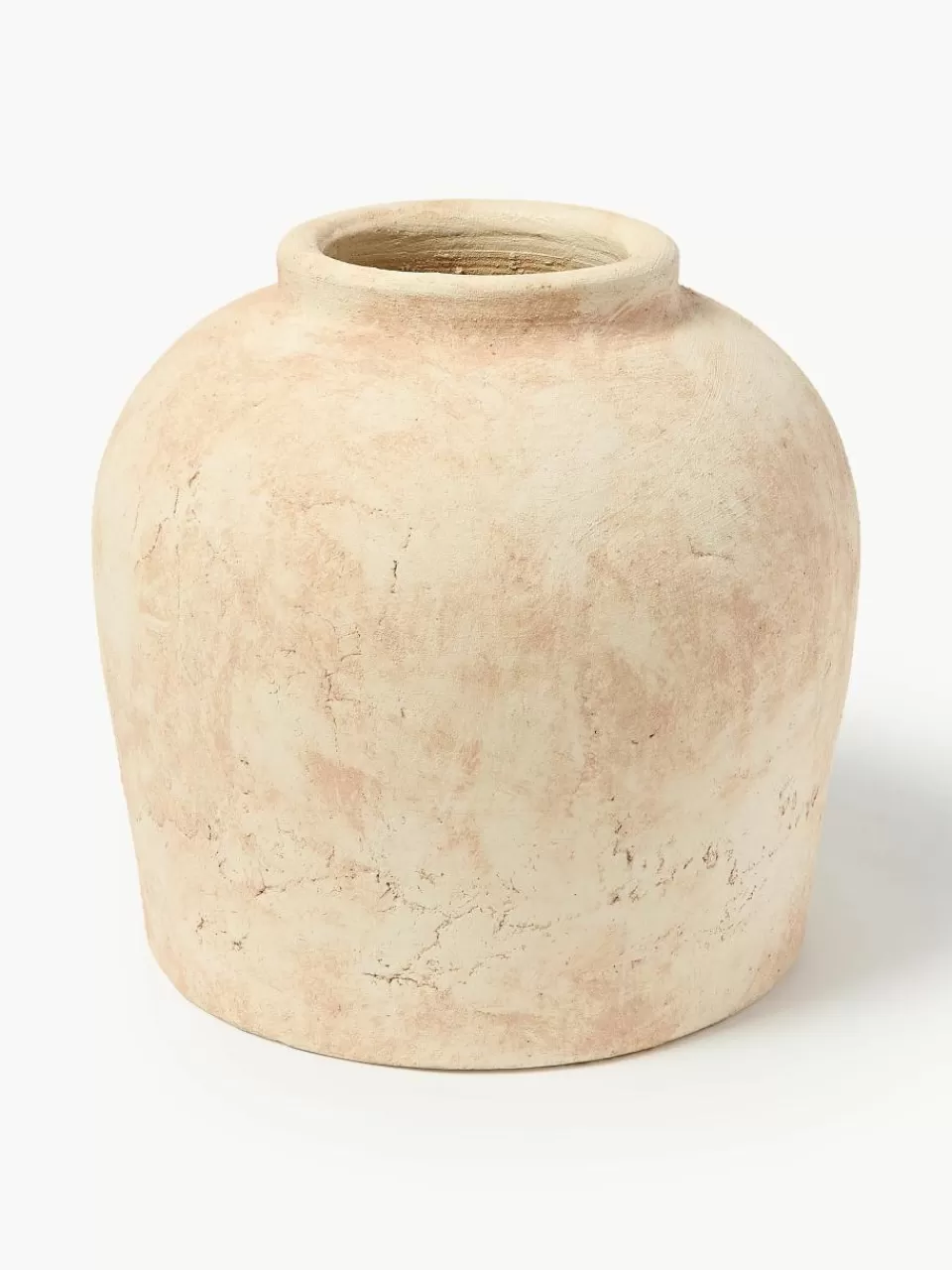 Westwing Collection Vloervaas Hilo van terracotta, H 28 cm | Vazen | Decoratie