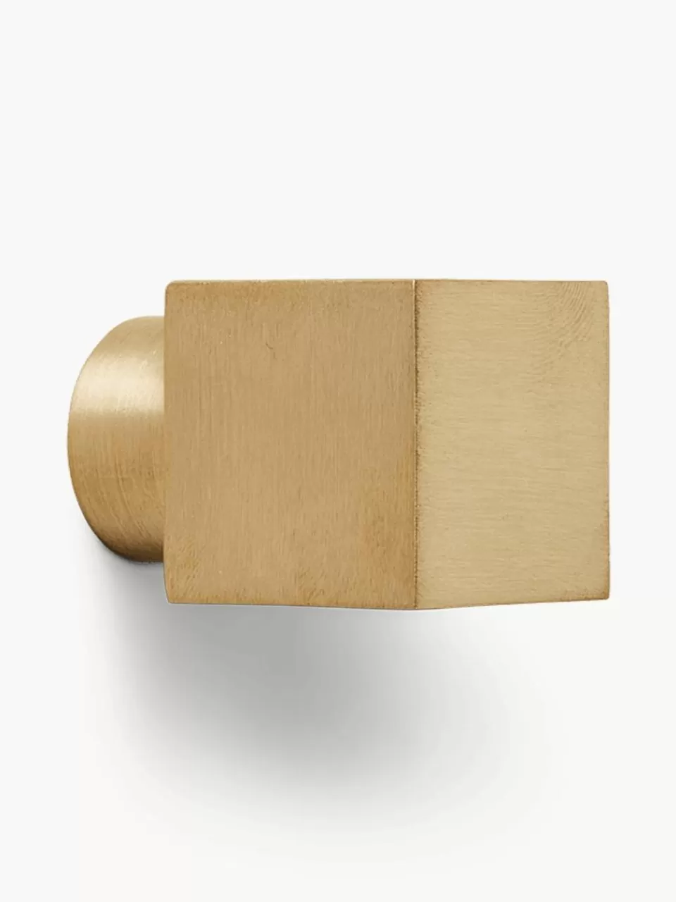 ferm LIVING Wandhaak Square van messing | Kapstokhaken & Wandkapstokken