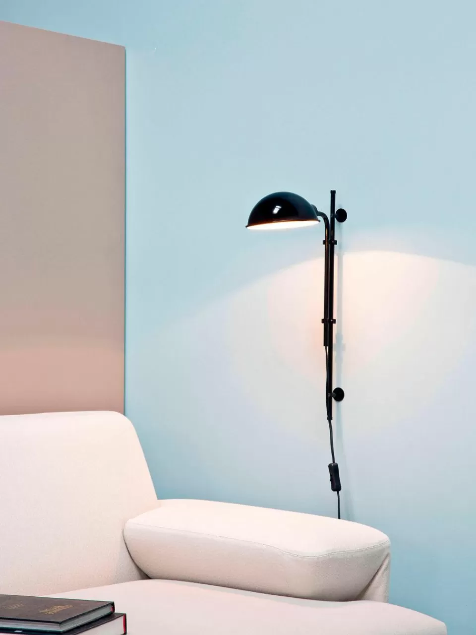 Marset Wandlamp Funiculí met stekker en verstelbare lampenkap | Wandlampen