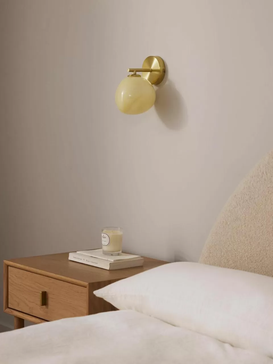 Westwing Collection Wandlamp Josie van opaalglas | Wandlampen