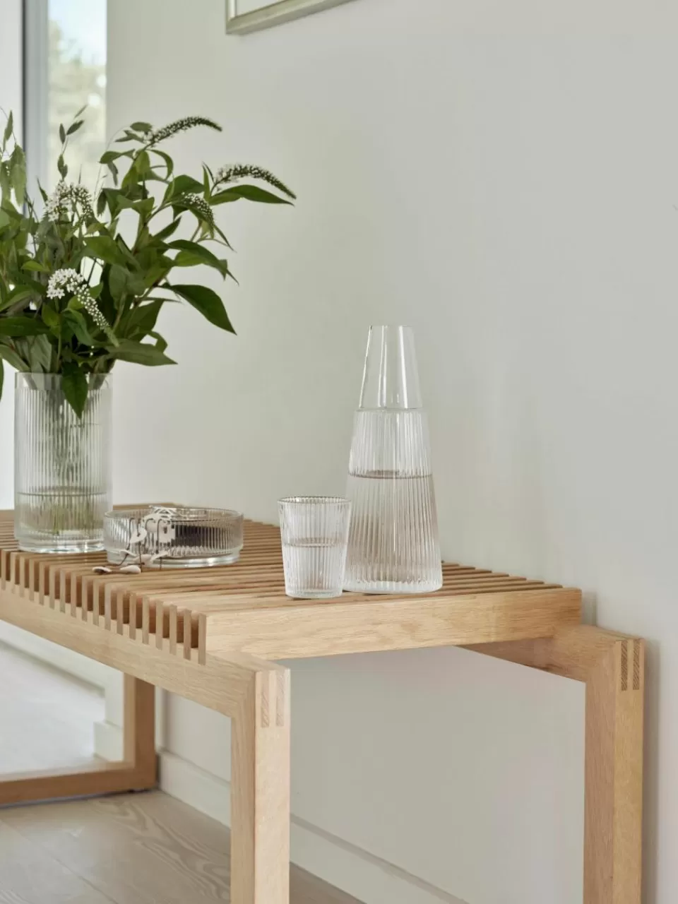 stelton Waterkaraf Pilastro met glas, 1 L, set van 2 | Waterkaraffen & Waterkannen | Servies