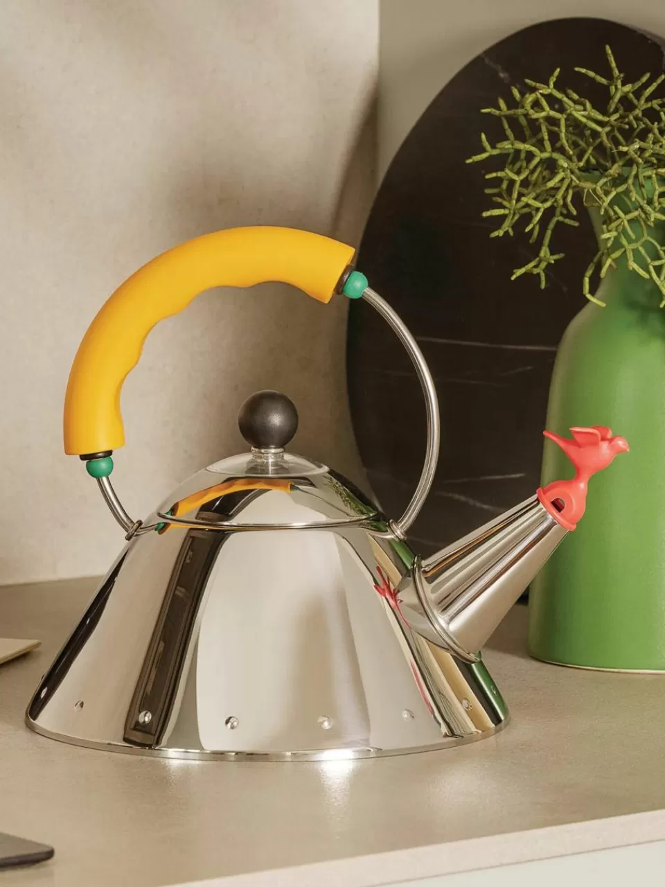 ALESSI Waterkoker Bird met fluitje, 1 L | Waterkokers