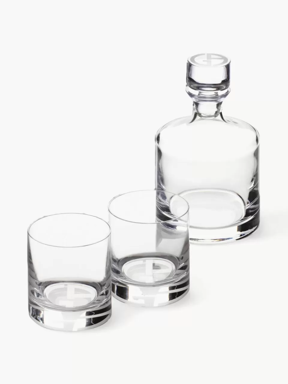 Armani Casa Whiskyset Corelli van kristalglas, 3-delig | Decanteerkaraffen | Servies